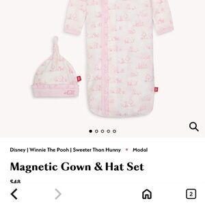 Magnetic Me Disney Baby Pink and White Onesie
